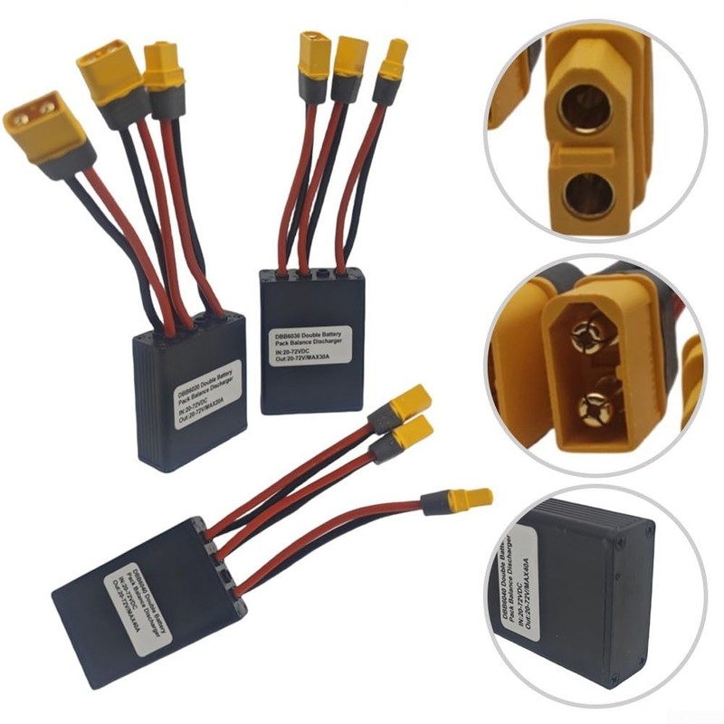 Electric Bicycle Double Battery Connection Adapter Switcher Module 20A/30A/40A Ebike