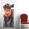 Modern Art Cow Door Mural Sticker, Peel and Stick Vinyl