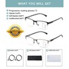 Multifocus Reading Glasses Men Progressive Multifocal Blue Light Computer Reader