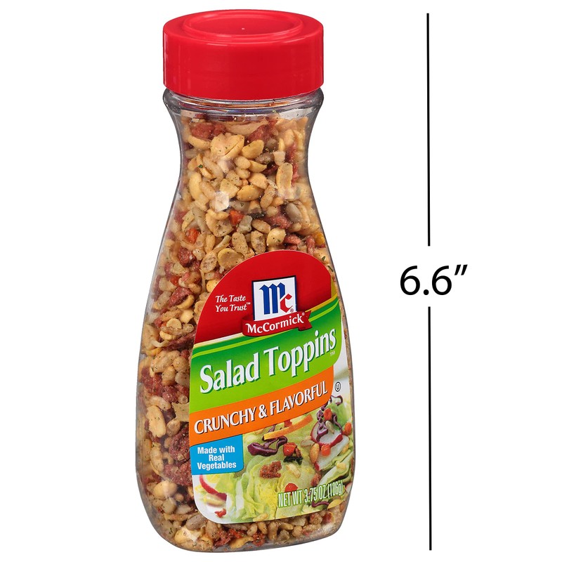McCormick Salad Toppins, Crunchy & Flavorful, 3.75 oz (Pack of