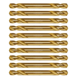 HSS Cobalt Drill Bit Double End 10Pcs 4.5mm M35 Stubby Twist Drill Steel Metal Iron