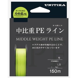 Unitica Medium Specific Heavy PE Line 492.1 ft (150 m) Yellow No. 0.3 (3 LB)