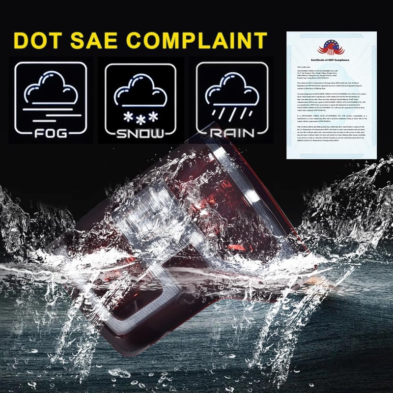 LQI Rear Tail Lights Assembly Compatible with Ford F150 2018