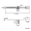 Sliding Glass Door Ratchet Lock with Chrome Finish – Keyed