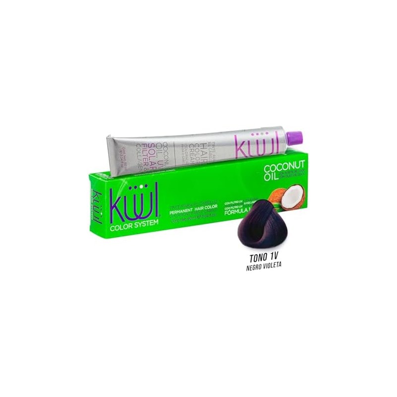 KÜÜL Color System Tono Negro Violeta Tinte Permanente, Hidratación 90