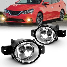 WEZEMLIGHT - Juego de luces antiniebla de repuesto para Nissan Sentra 2004-2019 2011-2014 Maxima 2014-2016 Rogue 2007 en adelante Altima Sedan con bombillas halógenas H11, 1 par