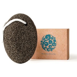 CopesFuda Extra Thick Pumice Stone for Feet and Hands – Ergonomic, Durable Natural Foot File – Gray, 3.9x2.8x1.6 in – Ideal for Cracked Heel Treatment,Callus Remover for feet&Dead Skin Exfoliation