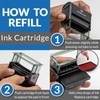 Received w/Border Self-Inking Office Rubber Stamp (Blue) - Medium