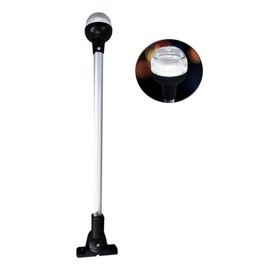 Pactrade Marine Aluminium LED RV Adjustable All Round 360 Degree with Stern Pole Navigation Anchor Light Pontoon Fishing Boat Kayak (20" Vertical)