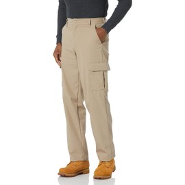 Red Kap mens Industrial Cargo work utility pants, Khaki, 34W x 30L US