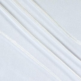 Stretch Velvet White, Fabric by the Yard