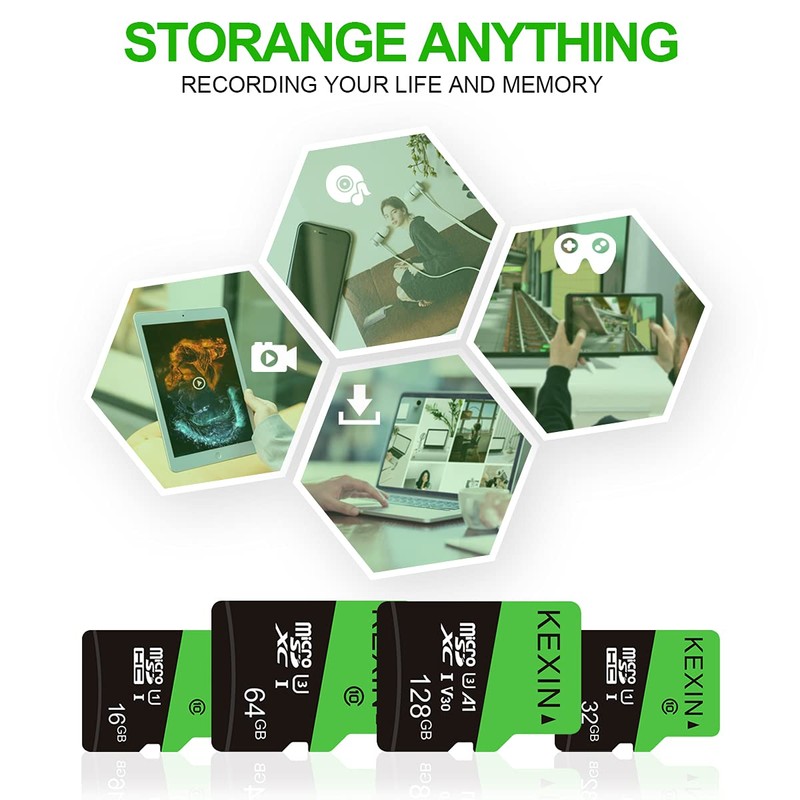 KEXIN Micro SD Card 32GB 3 Pack MicroSDHC Memory Card