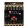 Sakura Pigma Micron Fineliner Pens Black and Gold Edition Black