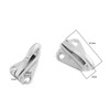 ECSiNG 6pcs 316 Stainless Steel Fender Hook Marine Spring snap-Type