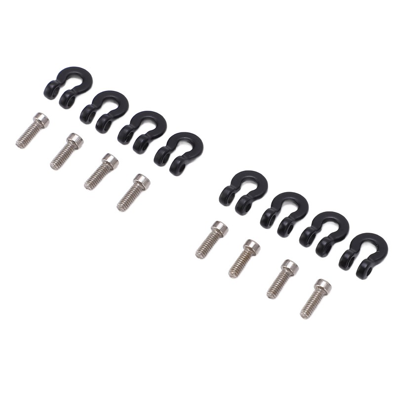 8pcs Metal Front Rear Bumper Trailer Hook for 1/24 RC