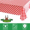 137 * 274cm Red and White Checkered Disposable Table Cloth