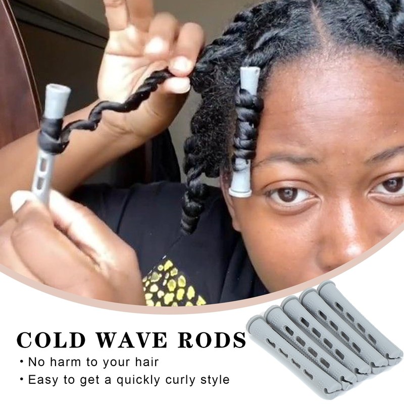 Perm Rods For Short Hair 60 Pcs Grey Small Perm
