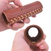 Leather Motorcycle Handlebar Grip Covers, No Fringe Brake Clutch Covers