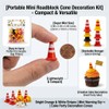 30pcs Mini Traffic Cones – Small Traffic Cones Plastic Mini