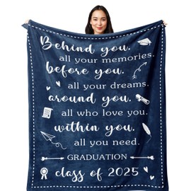 Yesbird Graduation Gifts, Graduation Gifts for Her 2025, Graduation Gifts for Him 2025, 2025 Graduation Gifts, PHD Graduation Gifts, College/Masters Degree Graduation Gifts for Her, Blanket 60X50in