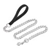 Metal Chain Dog Leash, 4FT/1.2M Heavy Duty Dog Chain Leash,