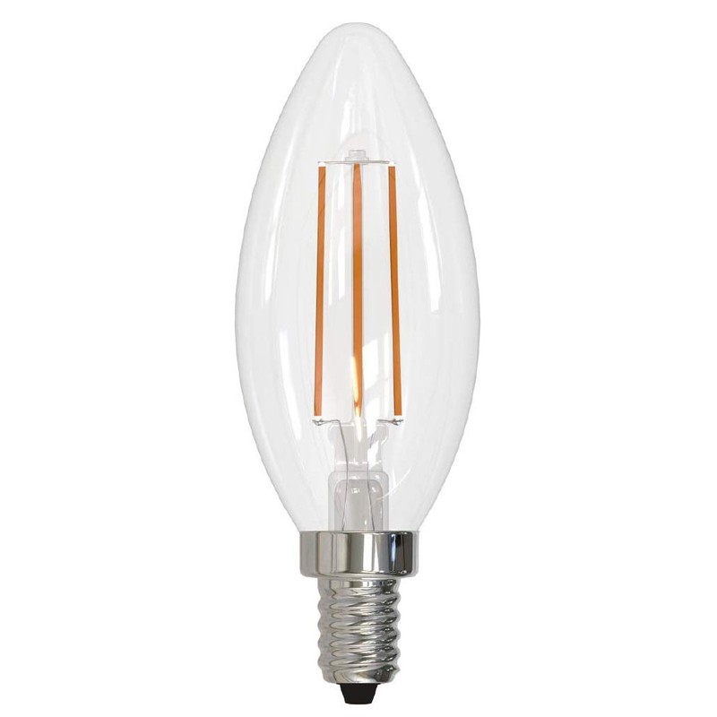 Bulbrite Item 776856, LED Filament Candelabra Light Bulb, 4.5 Watt,