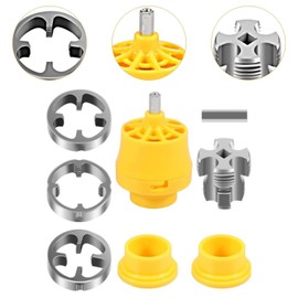 Colcolo PVC Pipe Threader Set Pipe Tap Die Kit, Professional, PVC Thread Maker Tool for Electric Drill, Pipe Threader Plumbing Tool