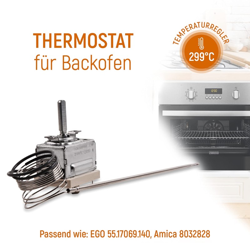 VIOKS Thermostat Temperature Controller Replacement for Amica 8032828 EGO 55.17069.140