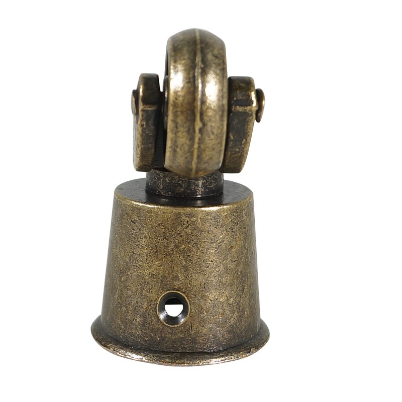 MACHSWON Polished Antique Cup Type Casters Solid Brass High Load