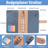 ANYUKE A6 Budget Planner, Financial Binder, Cash Stuffing, with Sleeves,
