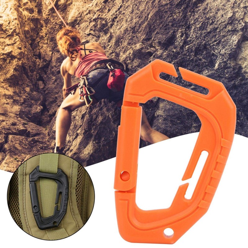 Demeras Climbing Carabiner Tactical Carabiner Clip 10PCS High Strength D-Ring