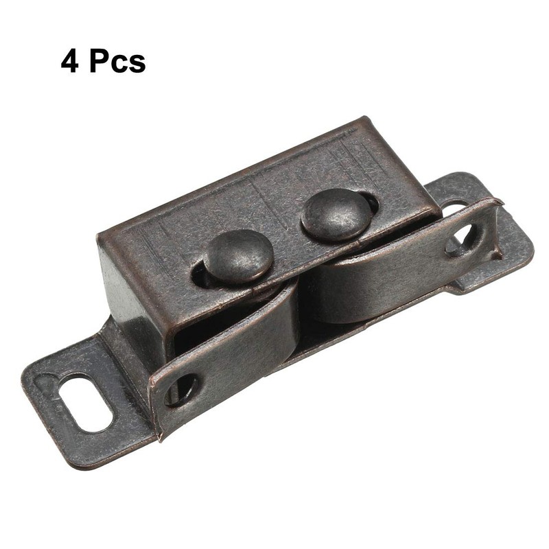 uxcell Retro Wardrobe Door Iron Double Ball Roller Catch Latch,