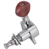 Tuner Pegs Tuning Machine Heads Button Silver Wooden Folk Guitar
