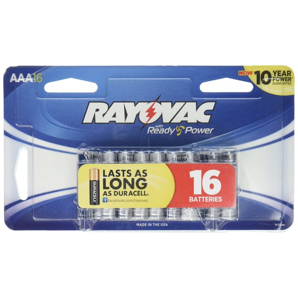Rayovac E-E51783 AAA Batteries, Blue