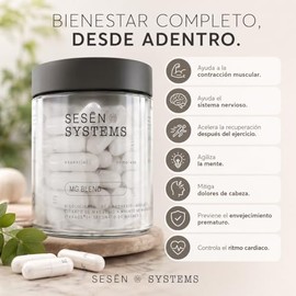 SESEN Blend - Cápsulas de Magnesio 30 cápsulas 450 mg - Citrato y Estearato de Magnesio, Megnesium Citrate, Suplemento Alimenticio