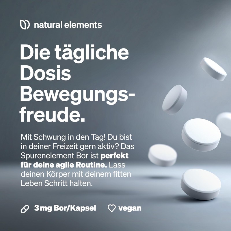 natural elements Pure Boron - High Dose 3 mg Boron