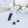 LONGWIN - Figuritas de pingüino de vidrio coleccionable para decoración
