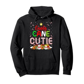 Candy Cane Cutie Christmas Pajama Costume Adults and Kids Pullover Hoodie