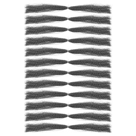 PATIKIL Crystal Flash Fly Fishing Line Fly Tying Material, 12Pcs 250 Strands Dry Flies Decorating Accessories for Making Fishing Hook Lure Flies, Silver Black