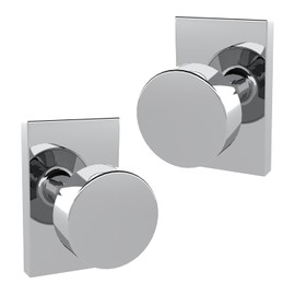 Mega Handles - Laura Dummy I Door Knob for Hallway, Closet and Bathroom I Reversible Heavy Duty Design I Fits All Standard Door Sizes I Screws Included - Polished Chrome (2 Pack)