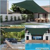 ECOOPTS 8'x12' HDPE Sun Shade Sail Rectangle Canopy Shades for