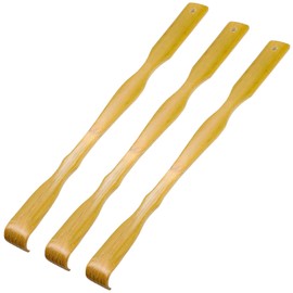 Pack of 3 Wooden Back Scratchers Women Men Wooden Back Scratcher Body Massager for Scratching Itching