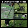 Cyphyja Waterproof Metal Detector for Adults, 10" IP68 Professional Metal