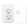 Larkmo Fake Electrical Outlet Sticker Decals, Prank Wall Outlet Joke,