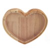 Heart Shaped Storage Box Transparent Acrylic Panel Wooden Display Case