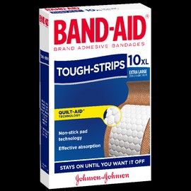 Band-Aid Tough-Strips Extra Large X 10