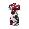 SOLY HUX Women's Cheongsam Dress Chinese Traditional Dragon Print Qipao