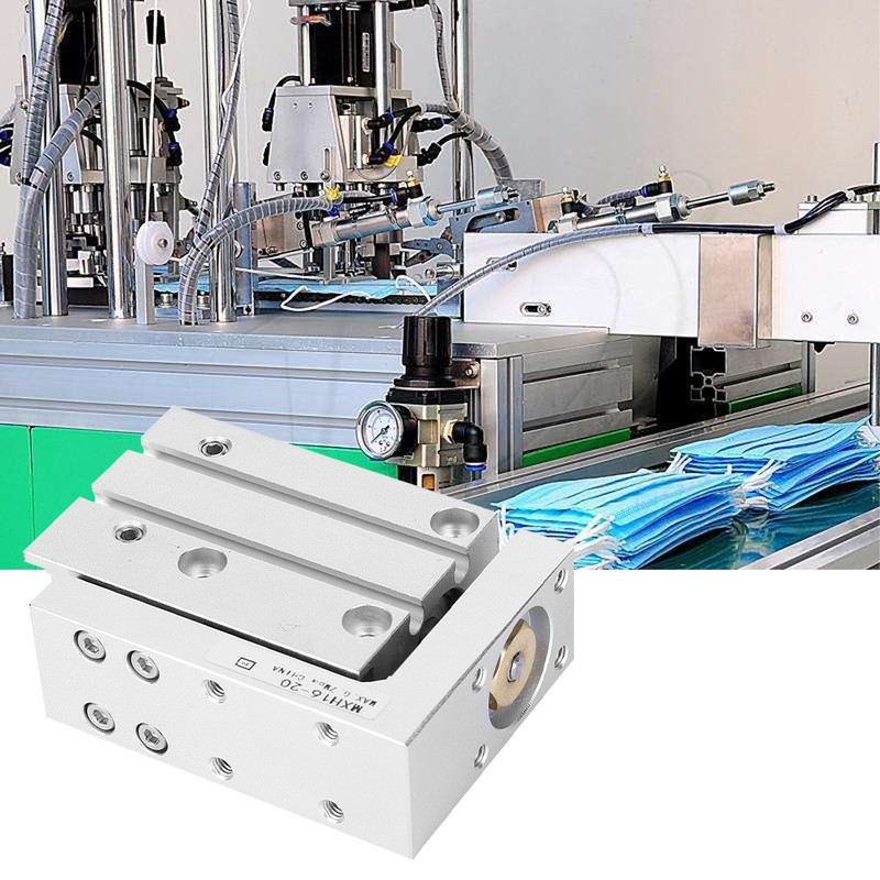 MXH16 Precision Linear Guide Rail Pneumatic Slide Table Cylinder Double