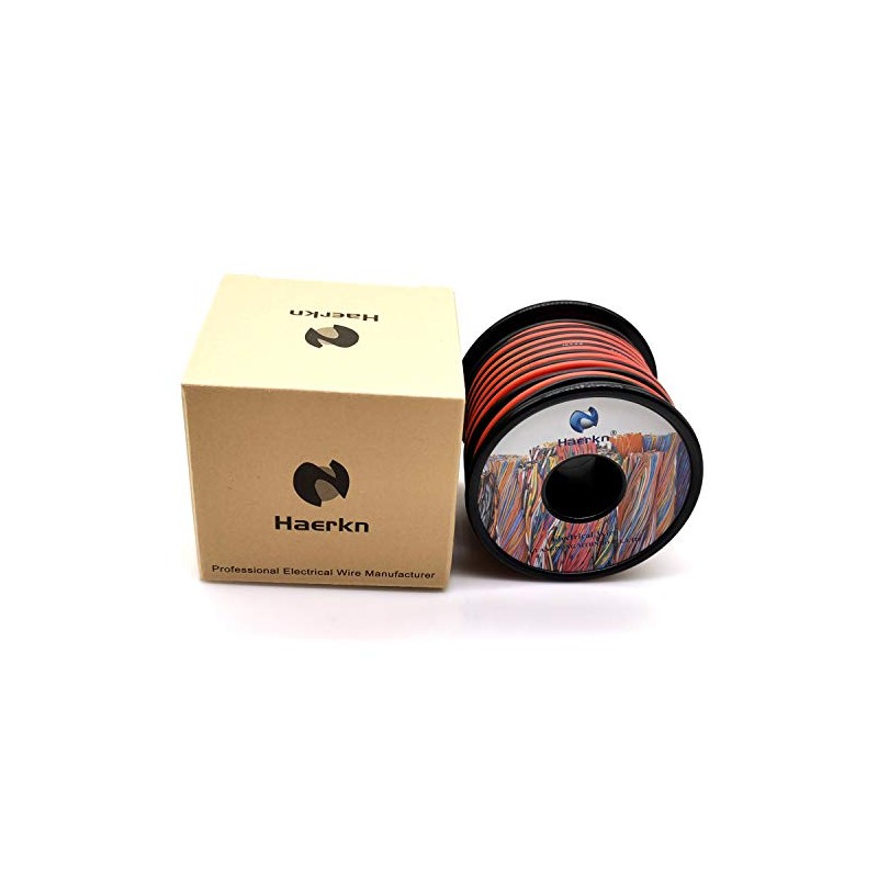 22awg Silicone Electrical Wire Cable 200ft [Black 100ft Red 100ft]
