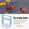 Tile Leveling System 1/16" Spacers Tile Leveler Clips DIY Tile
